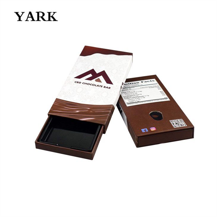 caja de embalaje de barra de chocolate de lujo personalizada