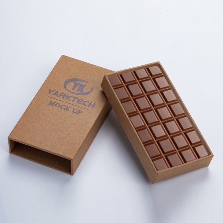 Embalaje de barra de chocolate suave al tacto