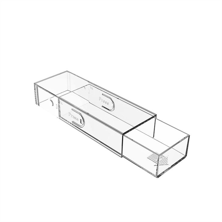 Caja de vape deslizante transparente
