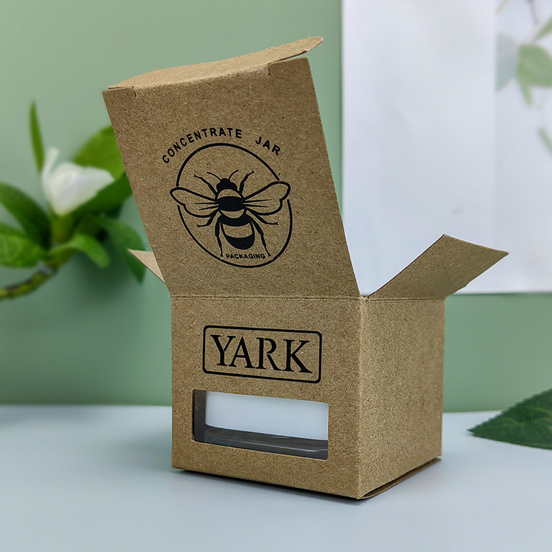 Caja de cartón de tarro de vidrio concentrado personalizado